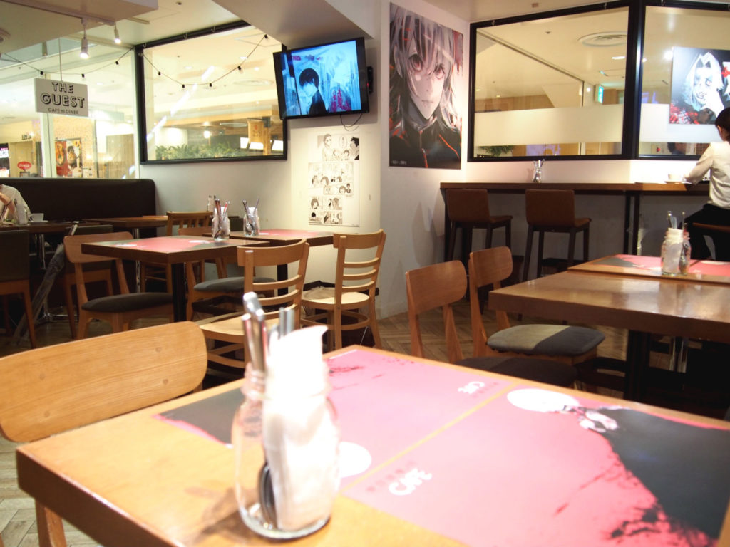東京喰種:re CAFE店内の雰囲気